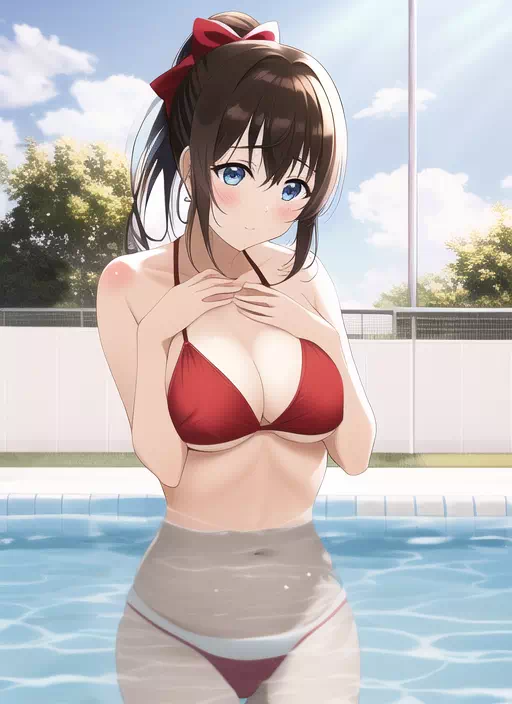 Shizuku in the Pool