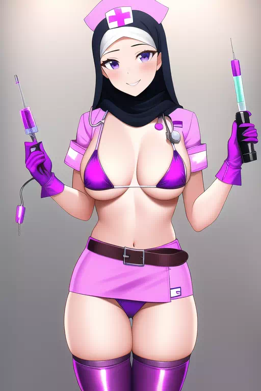 Sexy hijab nurse