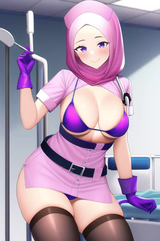 Sexy hijab nurse