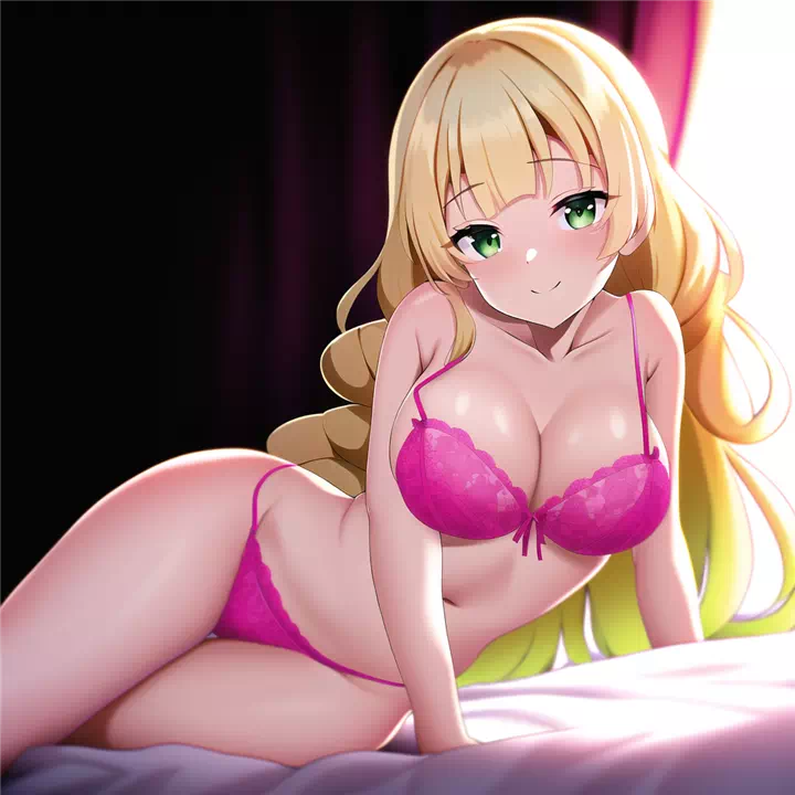 Lillie shows off her lingerie