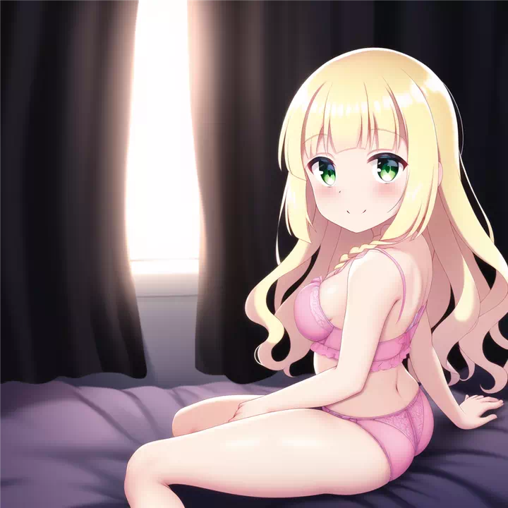 Lillie shows off her lingerie