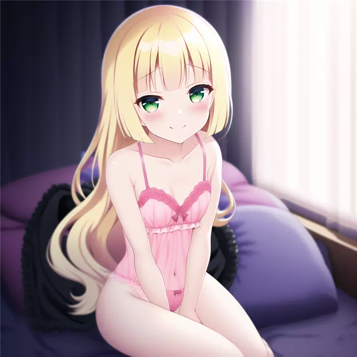 Lillie shows off her lingerie