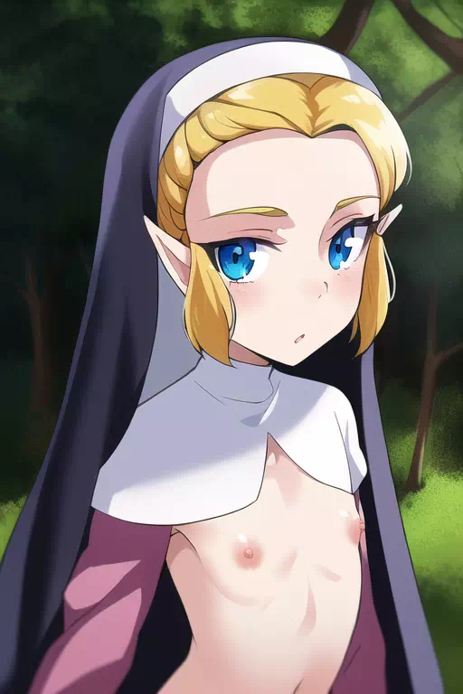 princess zelda in forest tits