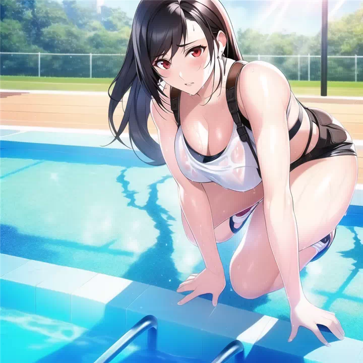 【CG３枚】ティファさんのエロいポーズ