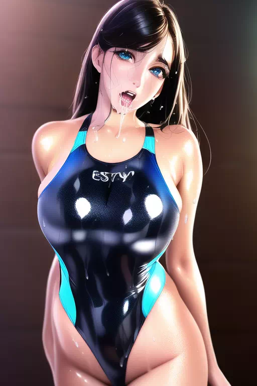 【NobelAI】Swimsuit ecstasy girl