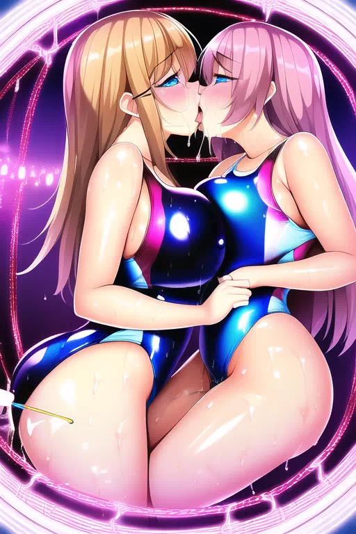 【NobelAI】Swimsuit ecstasy girl