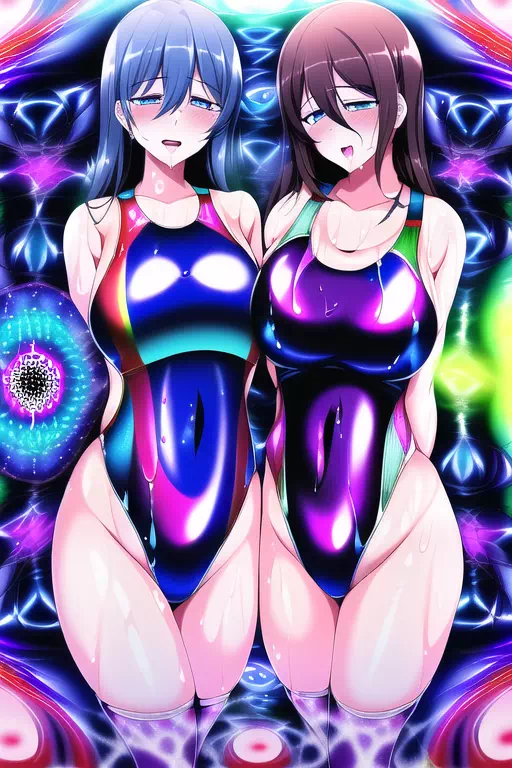 【NobelAI】Swimsuit ecstasy girl