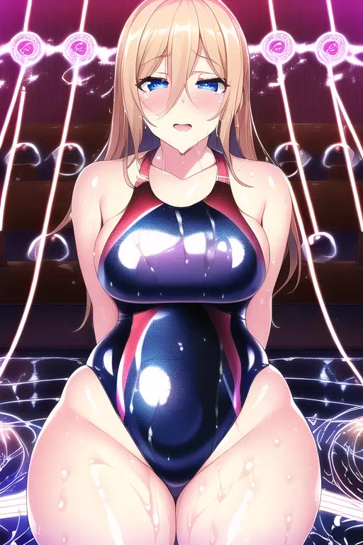 【NobelAI】Swimsuit ecstasy girl