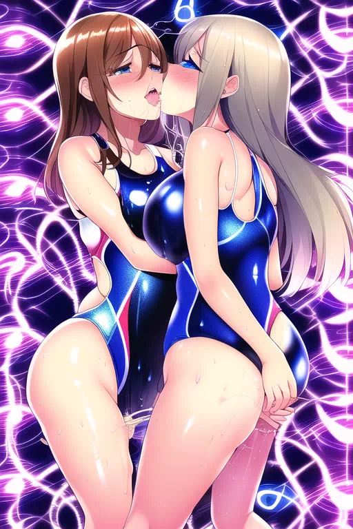 【NobelAI】Swimsuit ecstasy girl