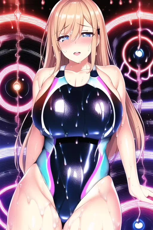 【NobelAI】Swimsuit ecstasy girl