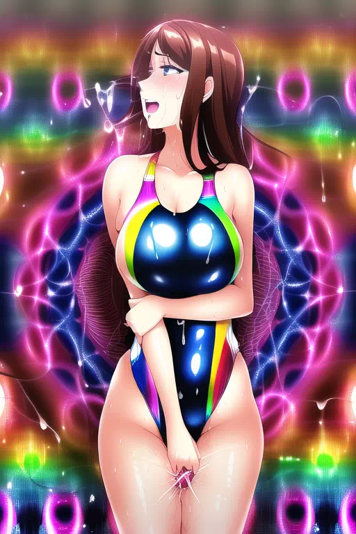 【NobelAI】Swimsuit ecstasy girl