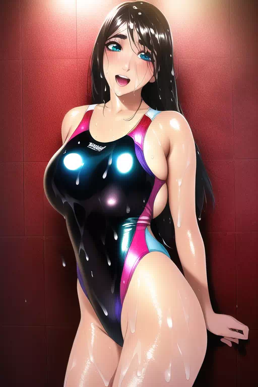 【NobelAI】Swimsuit ecstasy girl