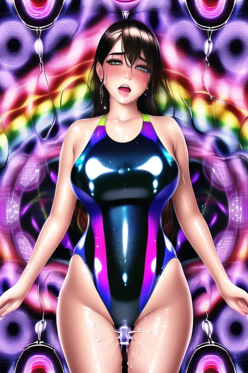 【NobelAI】Swimsuit ecstasy girl