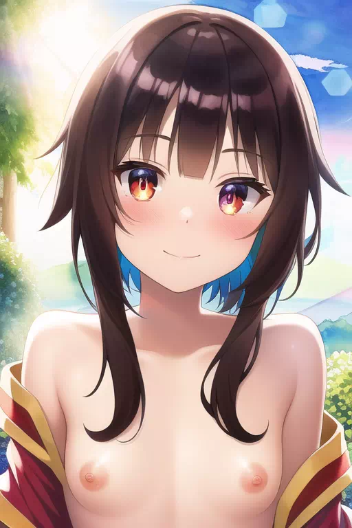 Megumin taking it all off!