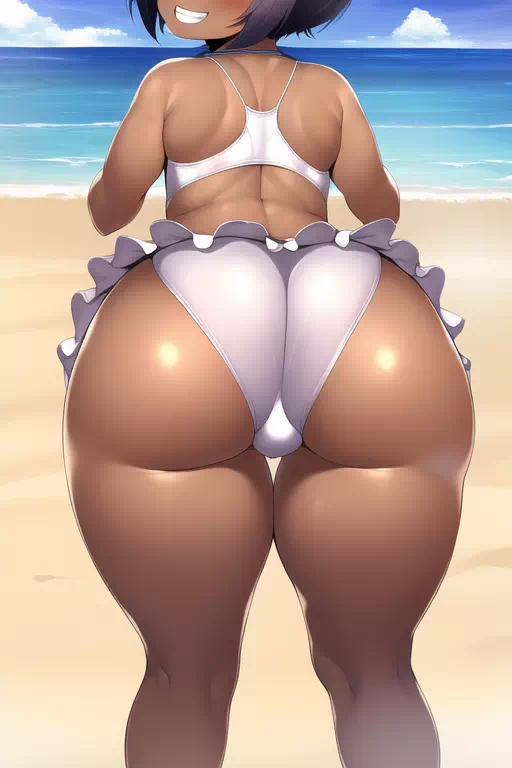 Cute Beach Lady