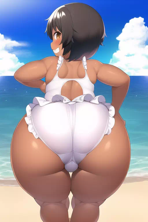 Cute Beach Lady