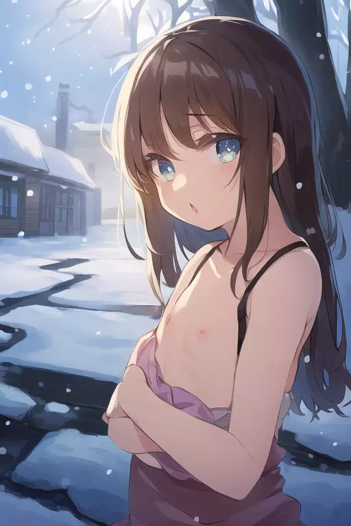 凍える雪の少女