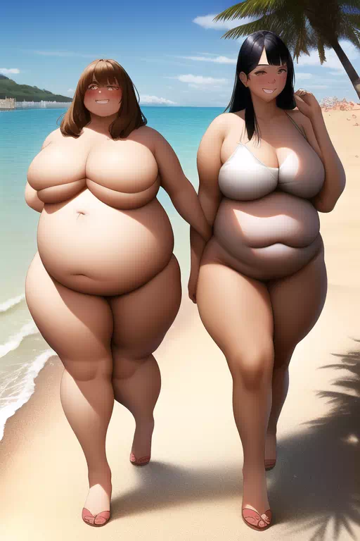 Big Girls On The Beach