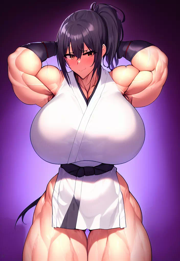 爆乳筋肉空手娘