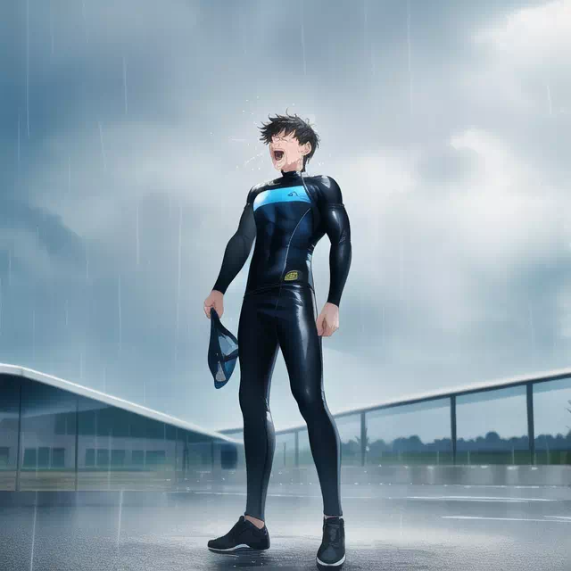 AI生成??雨