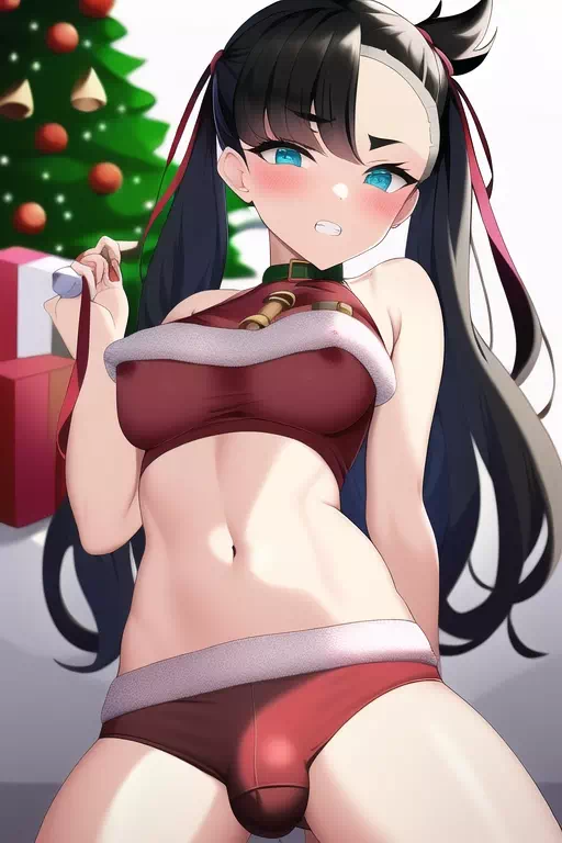 Femboy Marnie Gets ChristmasWish