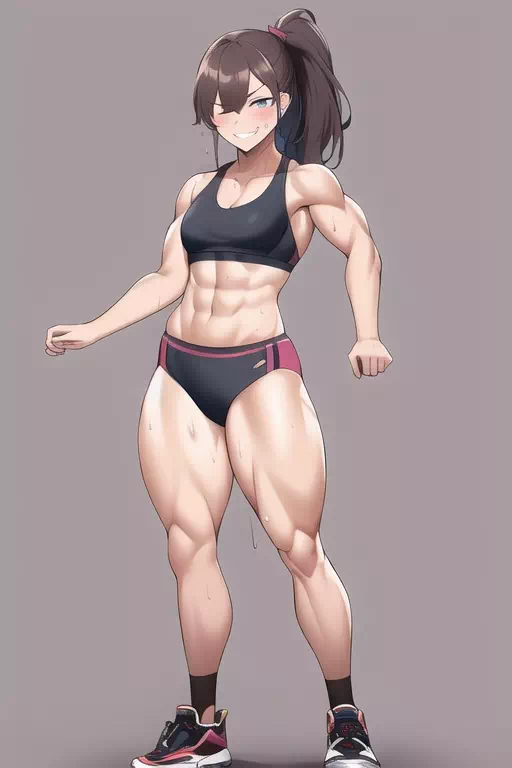 [REQUEST] Muscular running girl