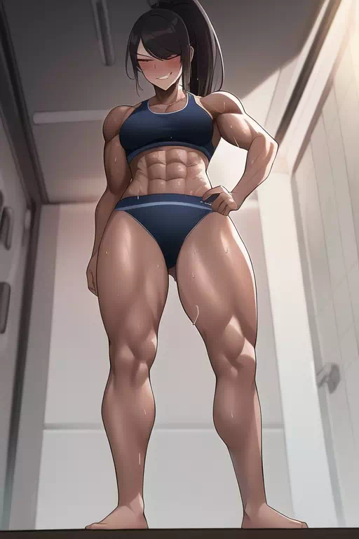 [REQUEST] Muscular running girl