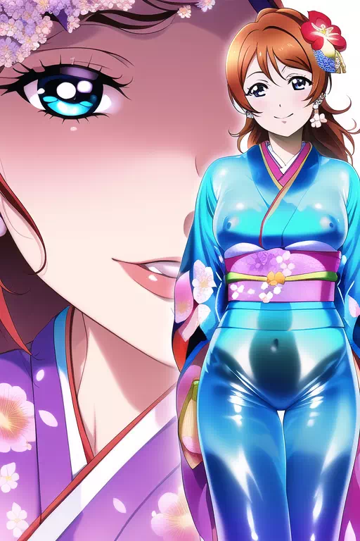 【NovelAI】Rubber kimono girl