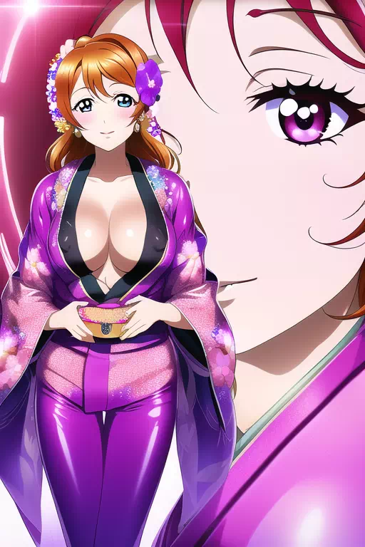 【NovelAI】Rubber kimono girl