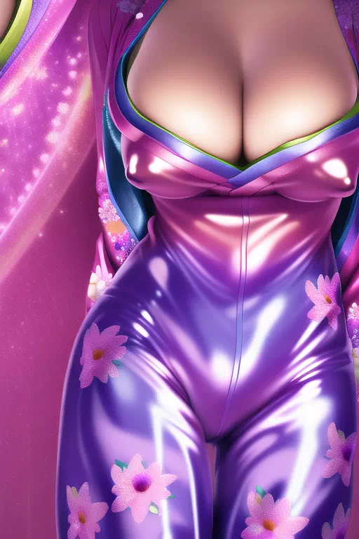 【NovelAI】Rubber kimono girl