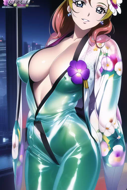 【NovelAI】Rubber kimono girl