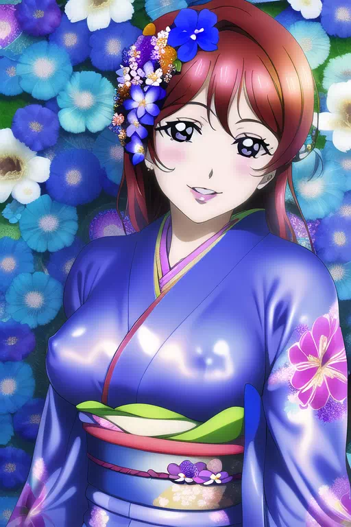 【NovelAI】Rubber kimono girl