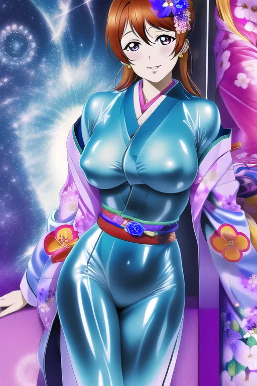 【NovelAI】Rubber kimono girl