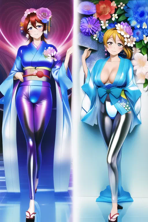 【NovelAI】Rubber kimono girl