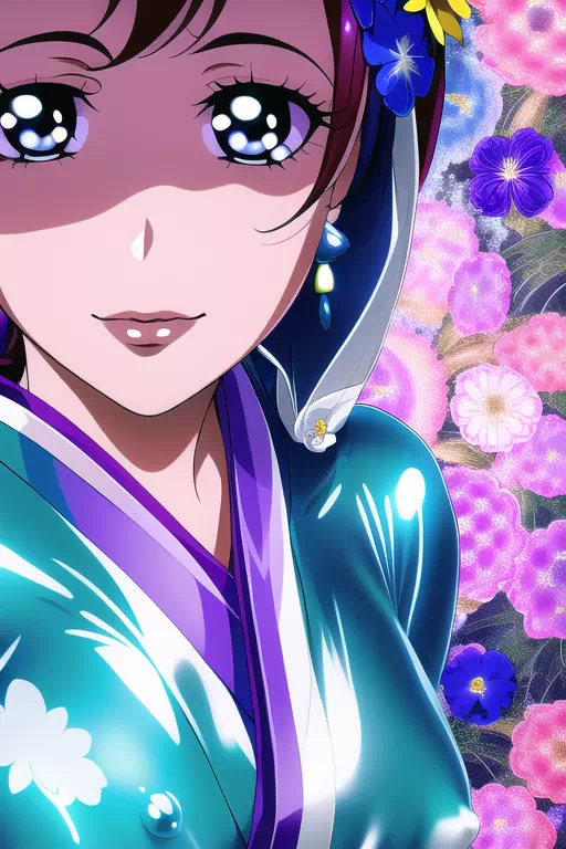 【NovelAI】Rubber kimono girl