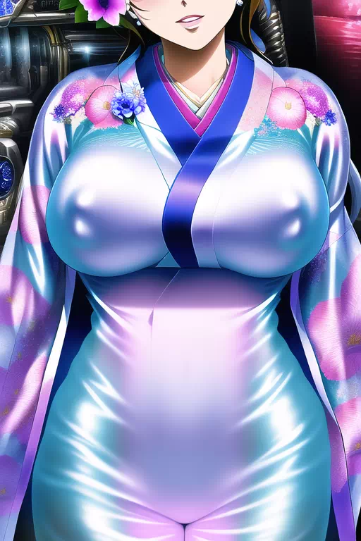 【NovelAI】Rubber kimono girl