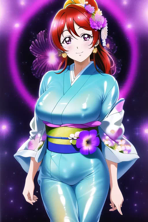 【NovelAI】Rubber kimono girl