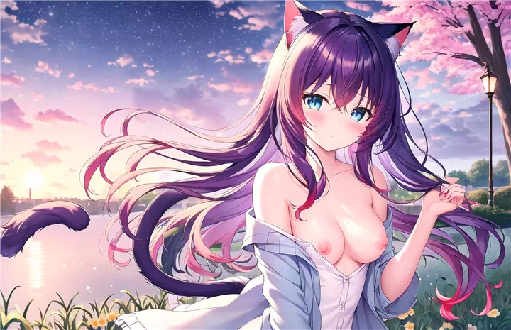 小猫娘的花?露乳挑?～                    1