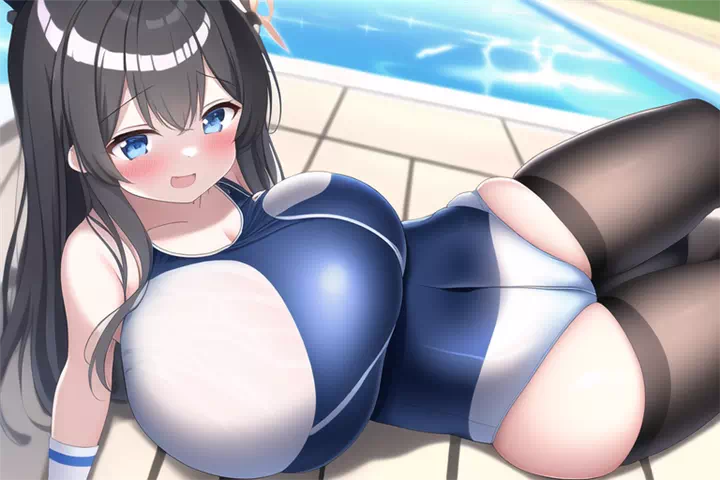 水着爆乳②(閲覧注意)