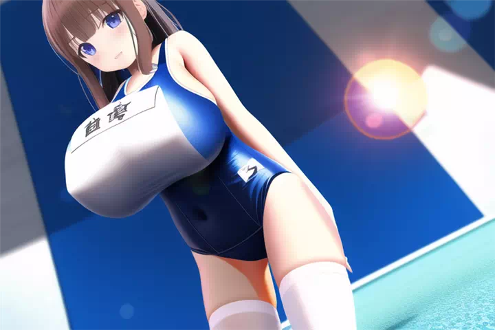 水着爆乳②(閲覧注意)