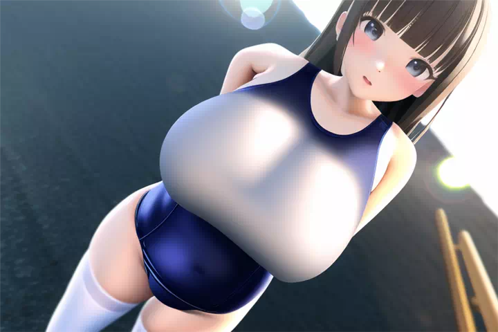 水着爆乳②(閲覧注意)