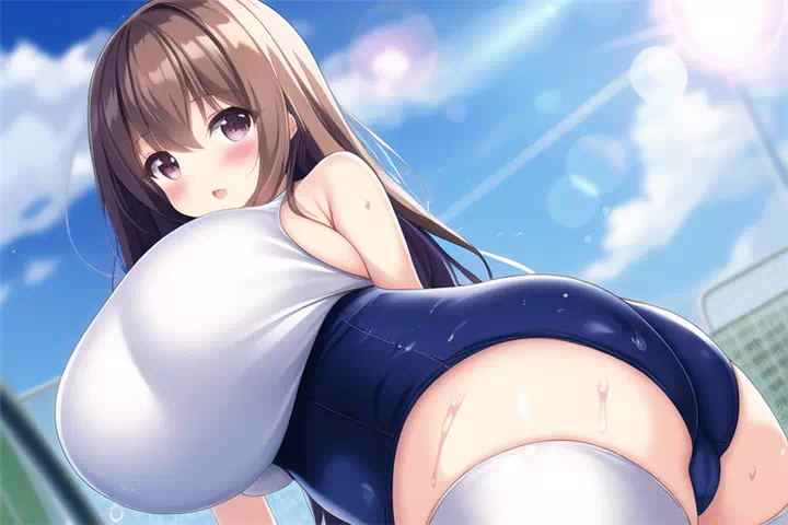 水着爆乳②(閲覧注意)