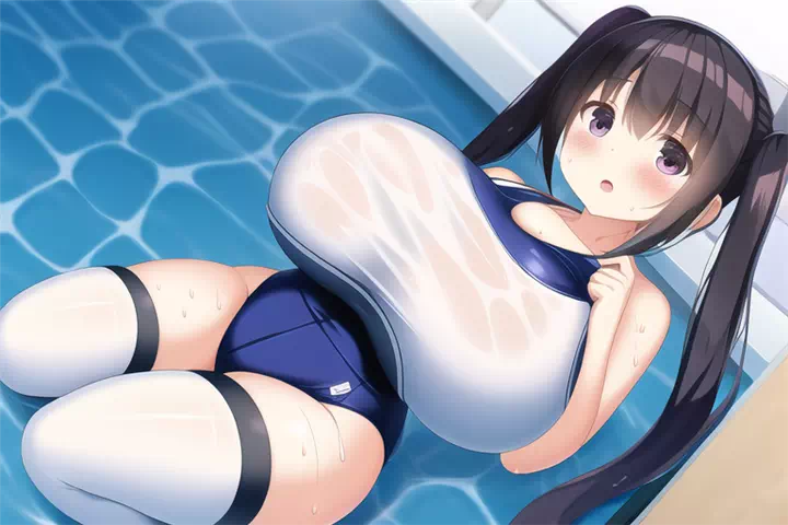 水着爆乳②(閲覧注意)