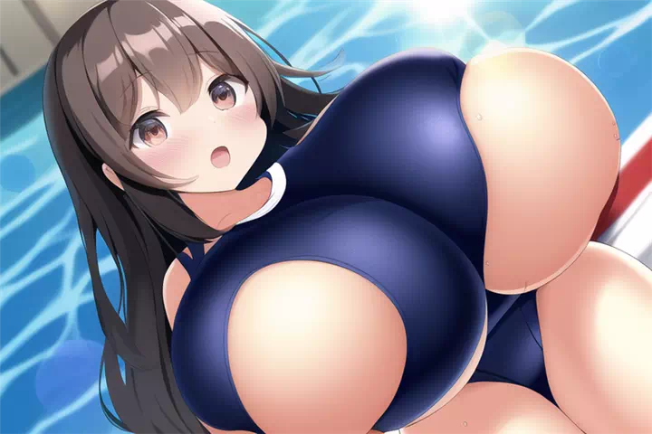 水着爆乳②(閲覧注意)