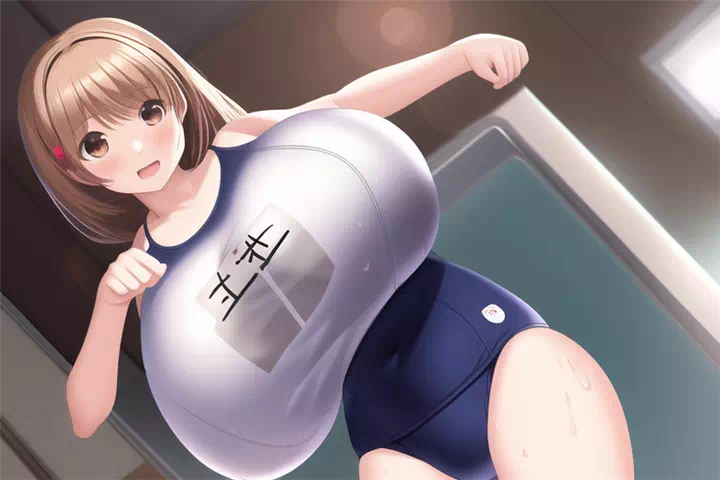 水着爆乳②(閲覧注意)