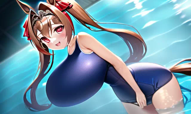 何処かで見たようなキャラのスク水爆乳詰め合わせ④