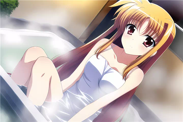 入浴フェイト・テスタロッサ(Fate taking a bath