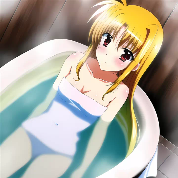 入浴フェイト・テスタロッサ(Fate taking a bath