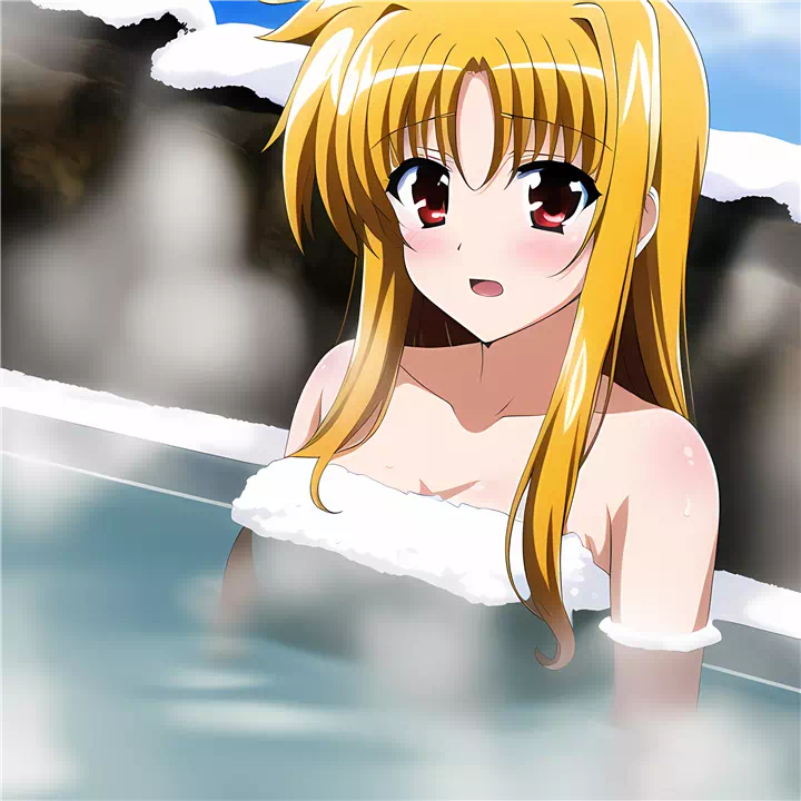 入浴フェイト・テスタロッサ(Fate taking a bath