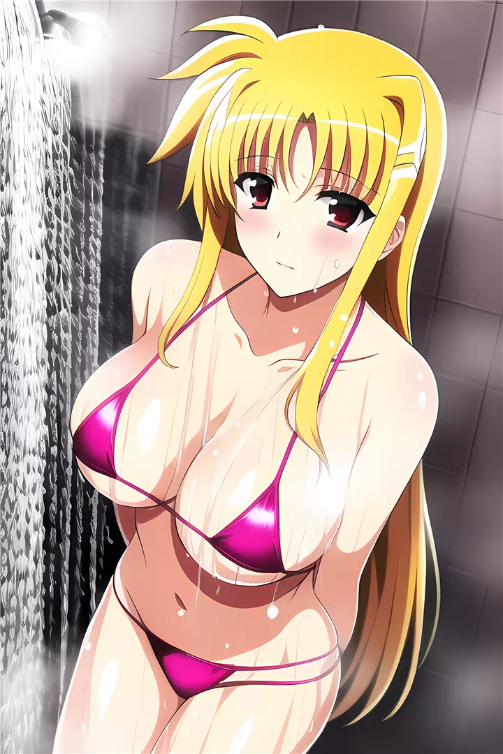 入浴フェイト・テスタロッサ(Fate taking a bath